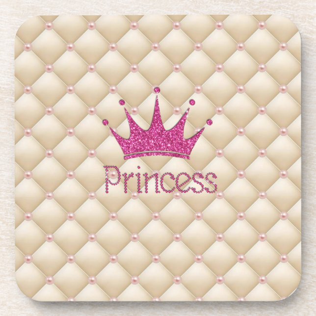 Porta-copo Pérolas Charmosas e Elegantes, Tiara, Princesa, Br (Frente)