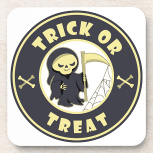 Porta-copo Personagem da morte do Halloween doce ou travessur