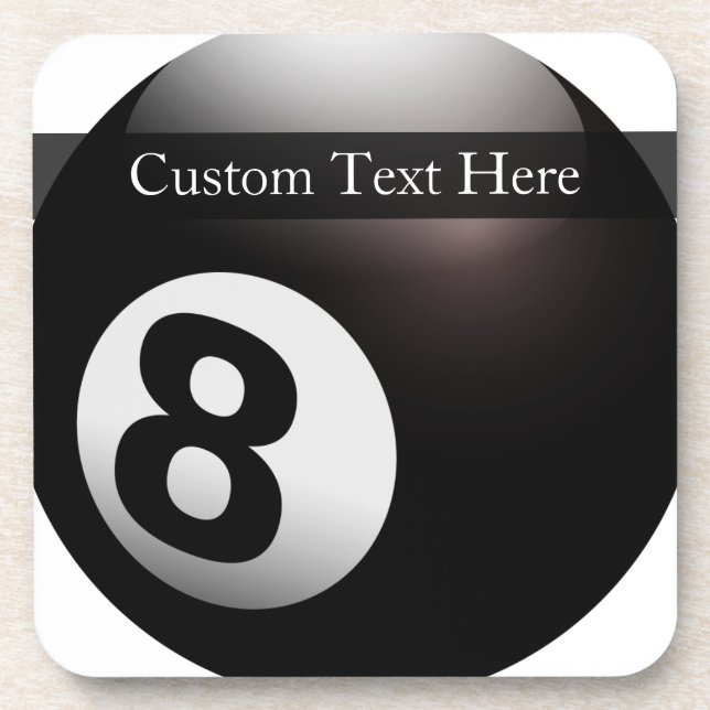 Porta-copo Personalizado 8 bilhar da bola (Frente)