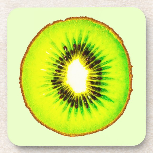 Porta-copo personalizável no kiwi (Frente)