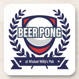 Porta-copo Personalize Este Logotipo De Pong Da Cerveja
