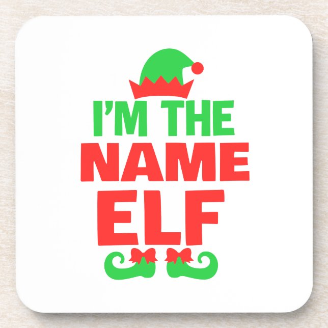 Porta-copo Personalized Christmas Elf (Frente)