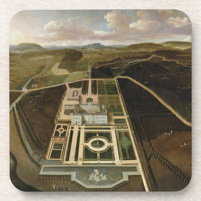 Porta-copo Perspectiva sul do Hampton Court, Herefordshire, (Frente)