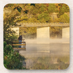 Porta-copo Pesca de Outono no Lago Springfield