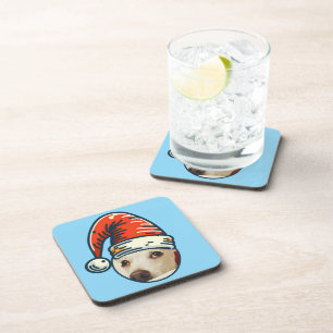 Porta-copo Pet Personalizado de Papais noeis de Natal