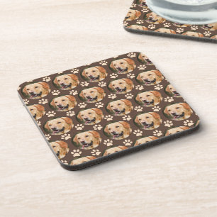 Porta-copo Pet Photo Pattern Dog Brown