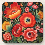 Porta-copo Petrikivka Ukrainian traditional art<br><div class="desc">Petrikivka Ukrainian traditional art. Original watercolour painting.</div>