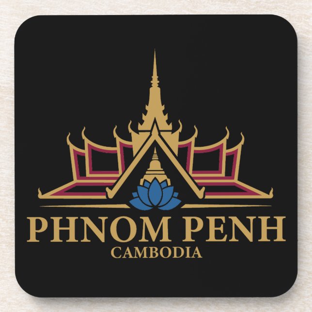 Porta-copo Phnom Penh Cambodia Southeast Asia (Frente)