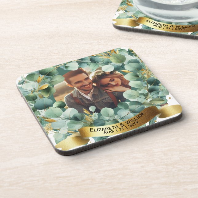 Porta-copo PHOTO Bridesmaid Gift Maid Honor Madre Groom (Left Side)