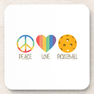 Porta-copo Pickleball de Paz e Amor