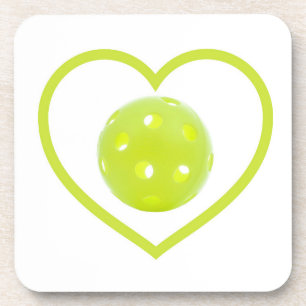 Porta-copo picleball amava bola amarela