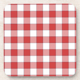 Porta-copo Picnic branco equino elegante do interior checado