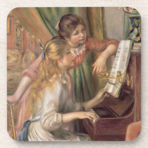 Porta-copo Pierre raparigas de Renoir um no piano