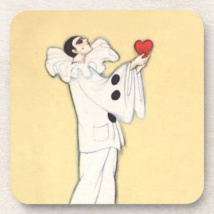 Porta-copo Pierrot With Red Heart por Sophia Chiostrit