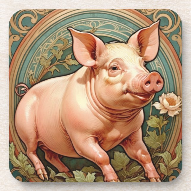 Porta-copo Piglet Coaster (Frente)