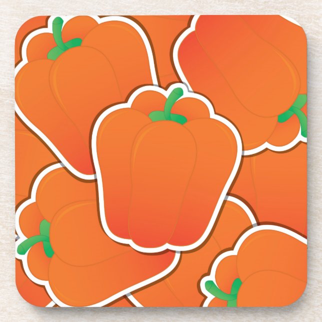 Porta-copo Pimenta-de-laranja-funky (Frente)