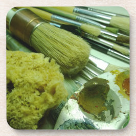 Porta-copo Pincéis e Pintura