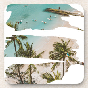 Porta-copo Pinceladas de Praia Tropical