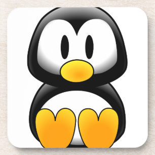 Porta-copo Pinguim bonito dos desenhos animados do bebê