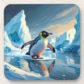 Porta-copo Pinguim - Coaster De Bebidas Pensadas