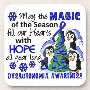 Porta-copo Pinguins Dysautonomia do Natal