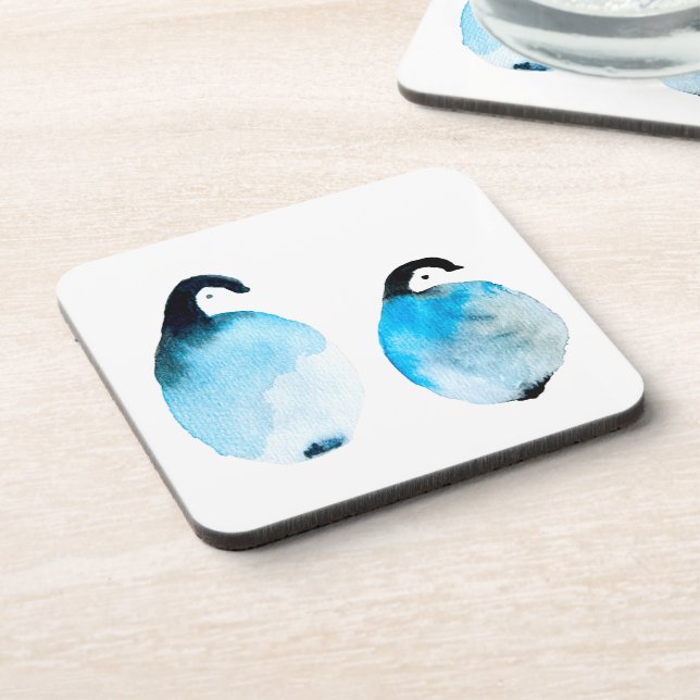 Porta-copo Pinguins fofos aquarela (Left Side)