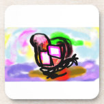 Porta-copo Pink flamingo joy love<br><div class="desc">Pink flamingo joy love</div>