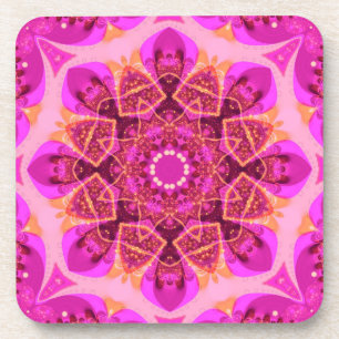Porta-copo Pinta Girly Delight Mandala Art: Conjunto de Seis