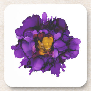 Porta-copo Pintado com a mão de uma pessoa púrpura