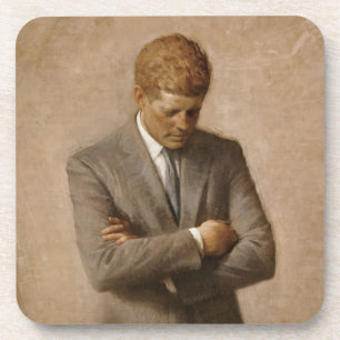 Porta-copo Pintado John F. Kennedy White House Retrato