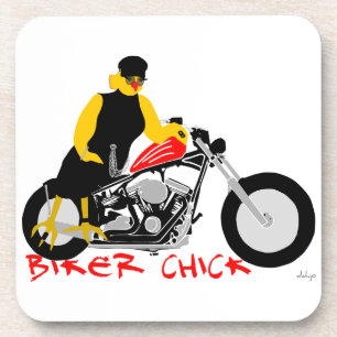 Porta-copo PINTINHO BIKER sentado em sua moto
