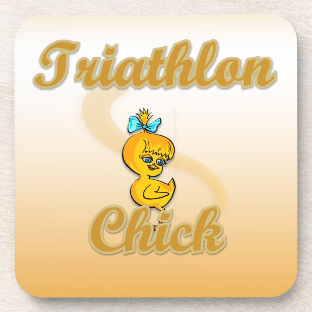 Porta-copo Pintinho de Triathlon (Frente)