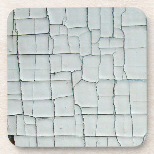 Porta-copo Pintura branca rachada e estilizada