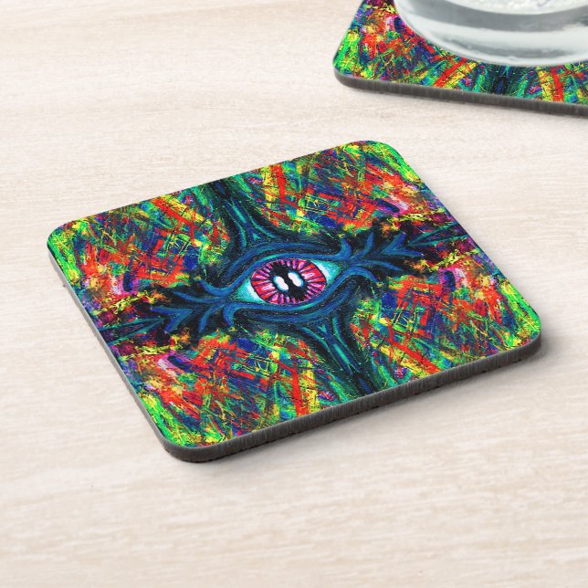 Porta-copo Pintura com torção de olhos e trippy (Left Side)