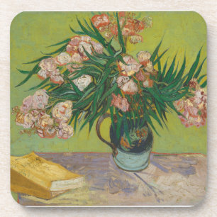 Porta-copo Pintura da flor de oleandro de Vincent Van Gogh