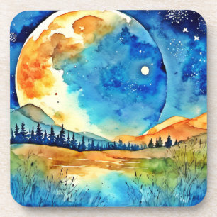 Porta-copo Pintura da Lua Cheia