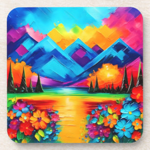 Porta-copo Pintura da Paisagem de Sonhos Horizontes