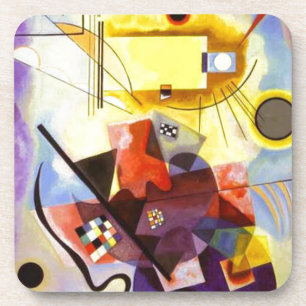 Porta-copo Pintura de Abstrato Amarelo Azul Kandinsky