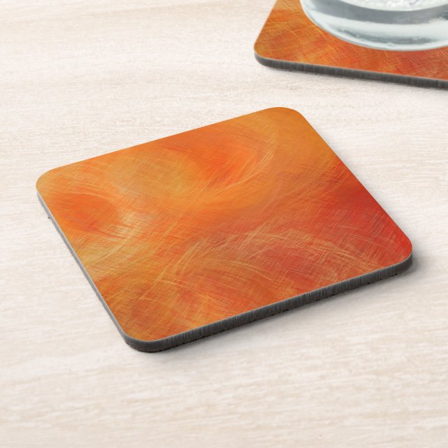 Porta-copo Pintura de Abstrato Laranja (Left Side)