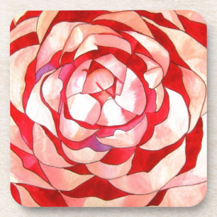 Porta-copo Pintura de Camellia abstrato