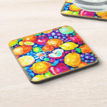 Pintura de Frutas de Uvas, Maçãs e Citros. Comprar