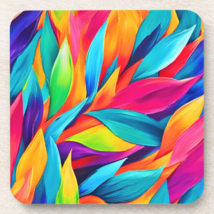Porta-copo Pintura de Tapeçaria de Folha Tropical