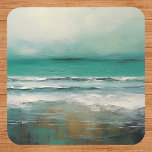 Porta-copo Pintura do Oceano de Praia Verde Teal Moderna<br><div class="desc">Este design pode ser personalizado escolhendo a opção Editar Design. Você também pode transferir para outros itens. Entre em contato comigo em colorflowcreations@gmail.com ou use a opção de bate-papo no topo da página se você quiser ter este design em outro produto ou precisar de assistência. Veja mais designs ou siga-me...</div>