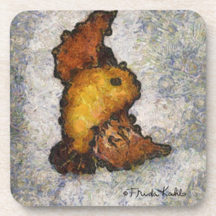 Porta-copo Pintura do pássaro do Monet-Estilo de Frida Kahlo