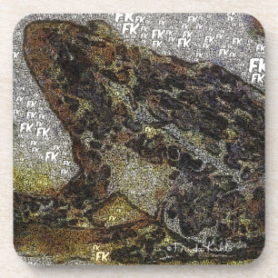 Porta-copo Pintura do sapo do FK-Estilo de Frida Kahlo