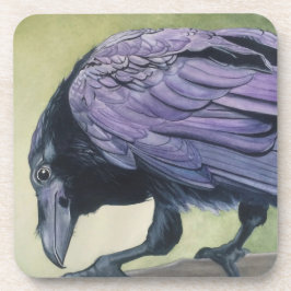Porta-copo Pintura em Aquarela Original de Crow Raven