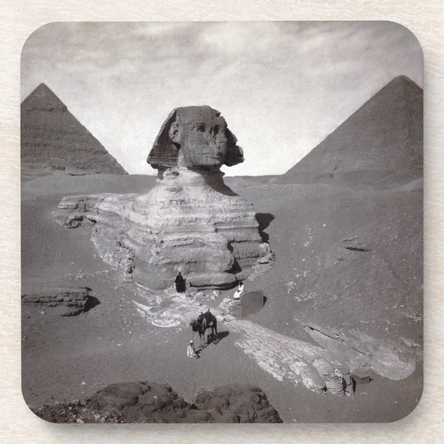 Porta-copo Pirâmides de Sphinx e Giza do excelente Necropolis (Frente)