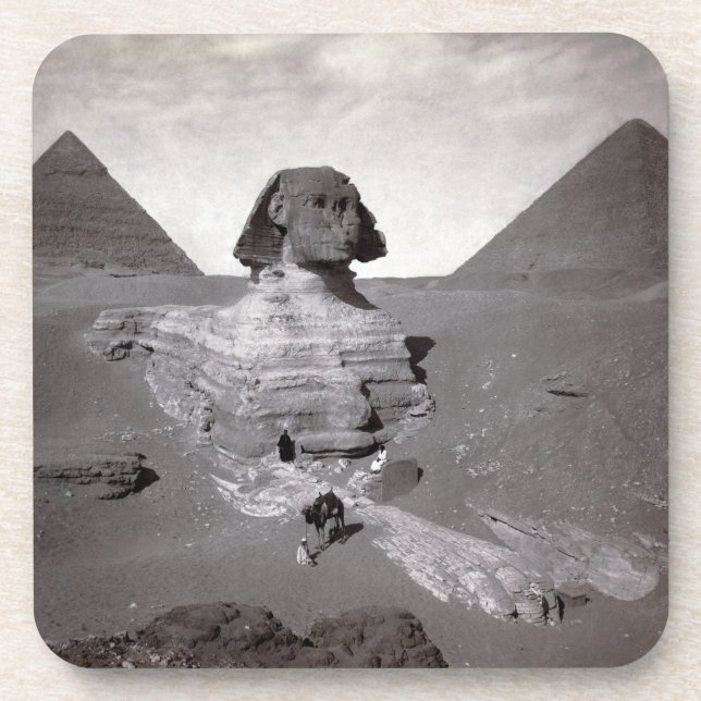 Porta-copo Pirâmides de Sphinx e Giza do excelente Necropolis (Frente)