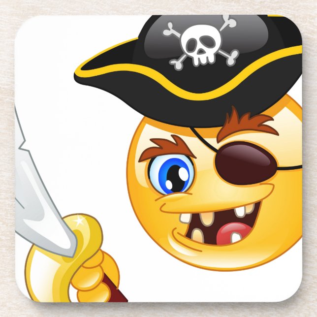 Porta-copo pirata emoji (Frente)