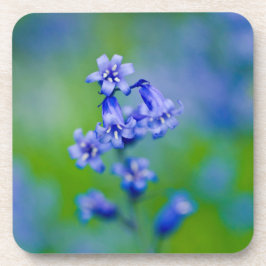 Porta-copo Pires de flores de campainhas azuis